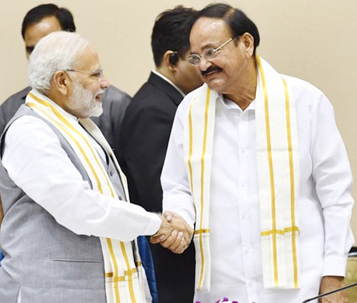 pm narendra modi and venkaiah naidu