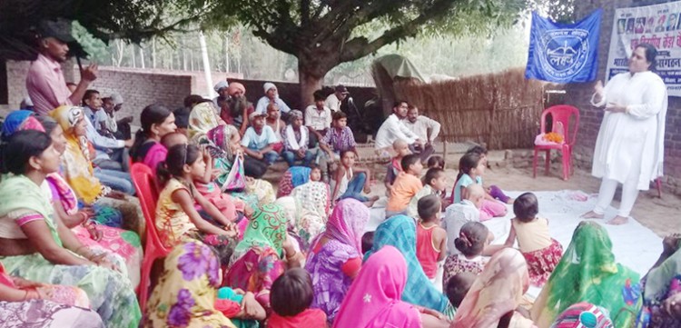 lakshy ka hardoi ke budhnagar me cadre camp