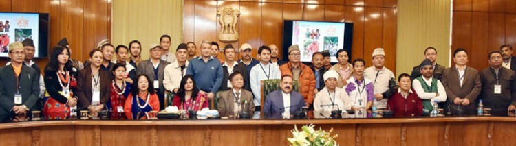 the representative of eleven community of sikkim met the minister of state