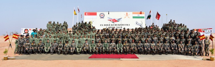 closing ceremony of exercise bold kurukshetra-2019 at babina military station