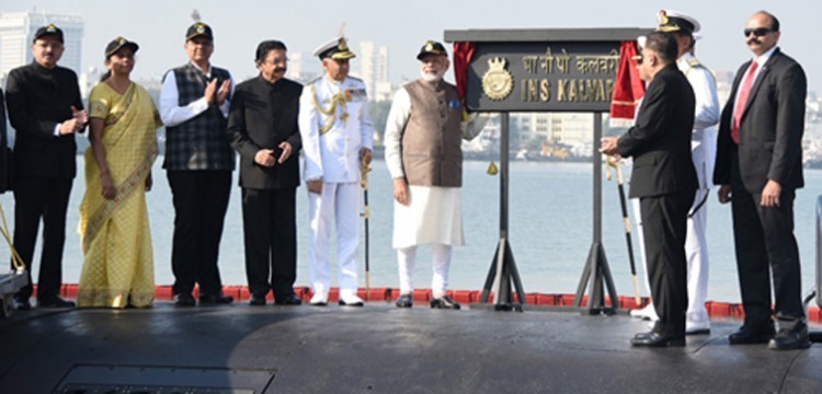 submarine ins kalwari, dedicated to the nation