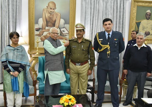 governor ram naik batch promoted security officials