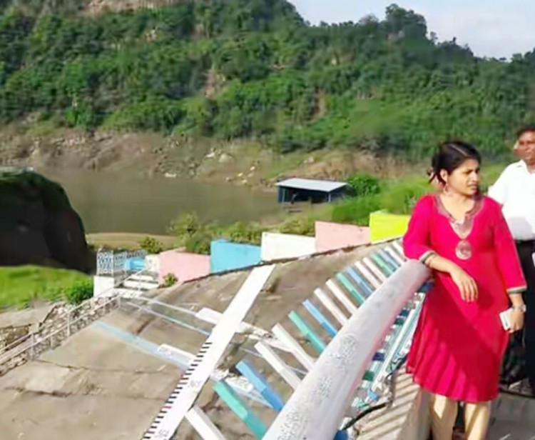 serious act of the dm bijnor b chandrakala at kalagdh dam