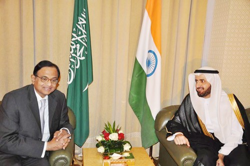 p chidambaram and arab leader