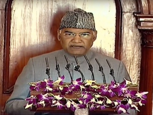 president's address to the joint session of parliament