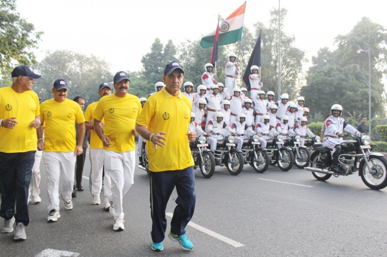 सीमा सुरक्षा बल की शहीदों के लिए दौड़