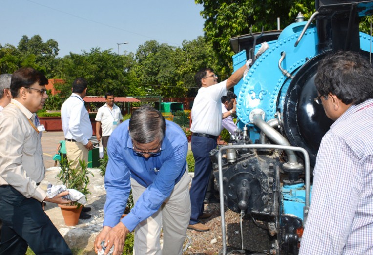 रेल भवन में स्वच्छता ही सेवा अभियान