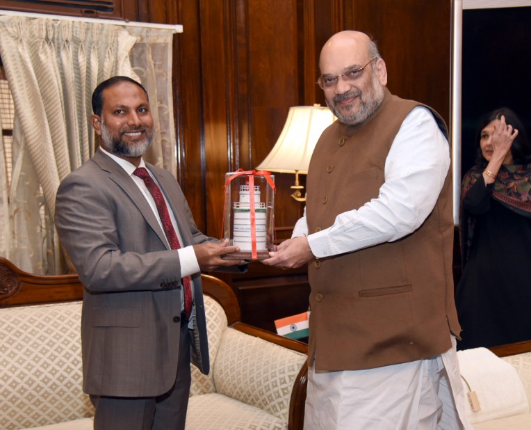 मालदीव के गृहमंत्री अमित शाह से मिले