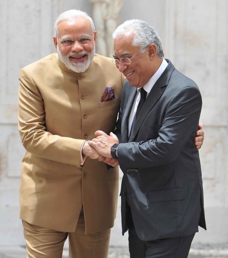 पुर्तगाली पीएम को जीत की बधाई!
