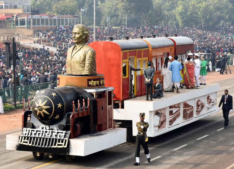 रेल मंत्रालय की झांकी