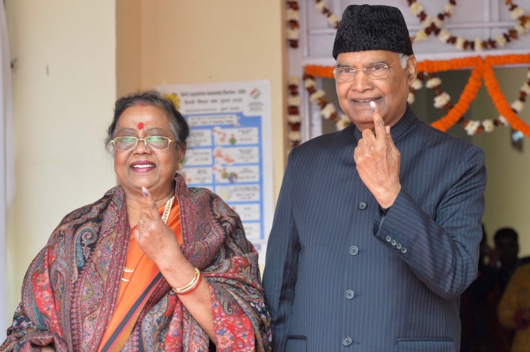 राष्ट्रपति ने अपना वोट डाला