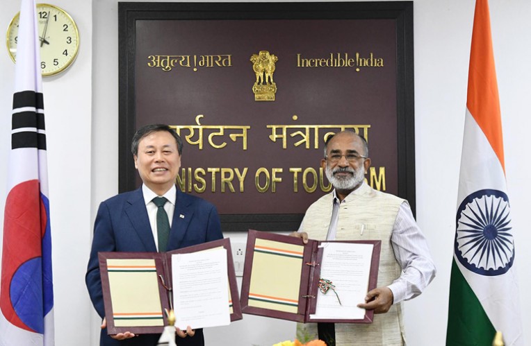 भारत-दक्षिण कोरिया में पर्यटन सहयोग