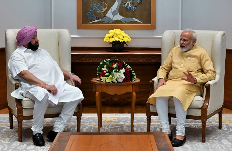 पंजाब के मुख्यमंत्री की मोदी से भेंट