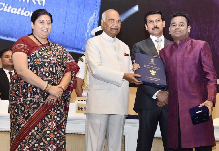 एआर रहमान रजत कमल से सम्मानित