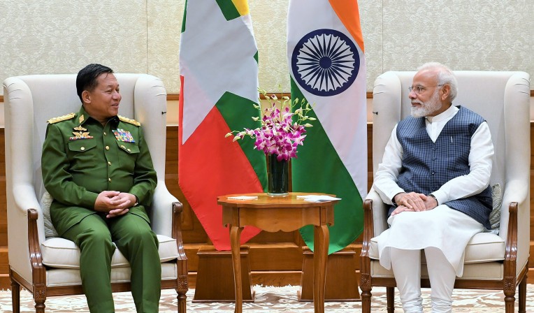 म्यांमार के रक्षा कमांडर मोदी से मिले
