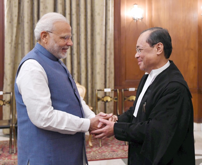 मोदी की जस्टिस रंजन गोगोई को बधाई