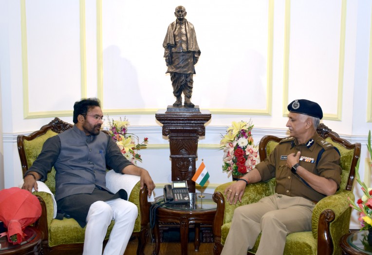 गृह राज्यमंत्री से मिले पुलिस आयुक्त