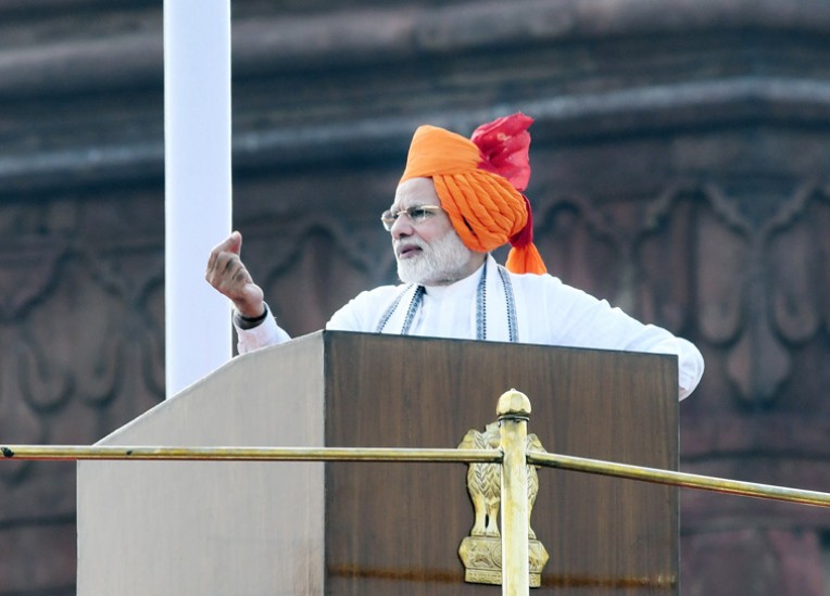 लालकिले से मोदी का पांचवा संबोधन
