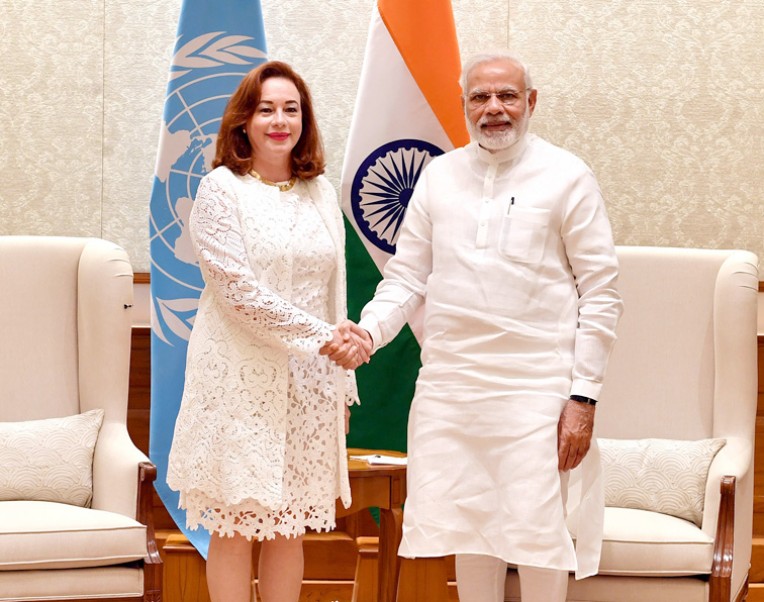 यूएनजीए की अध्यक्ष मोदी से मिलीं