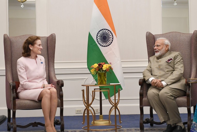 यूनिसेफ की कार्यकारी निदेशक व मोदी