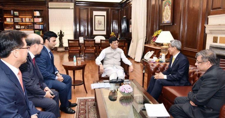 पीयूष गोयल से मिले कोरियाई प्रतिनिधि