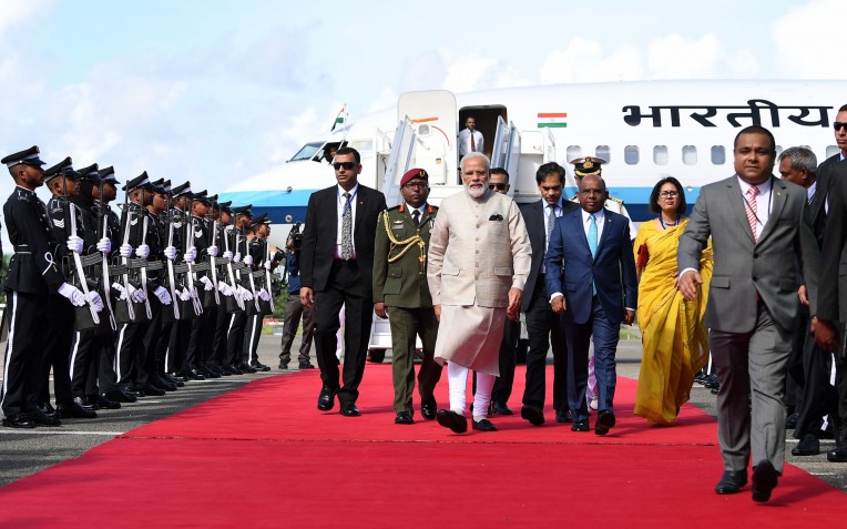 मोदी का मालदीव में जोरदार स्वागत